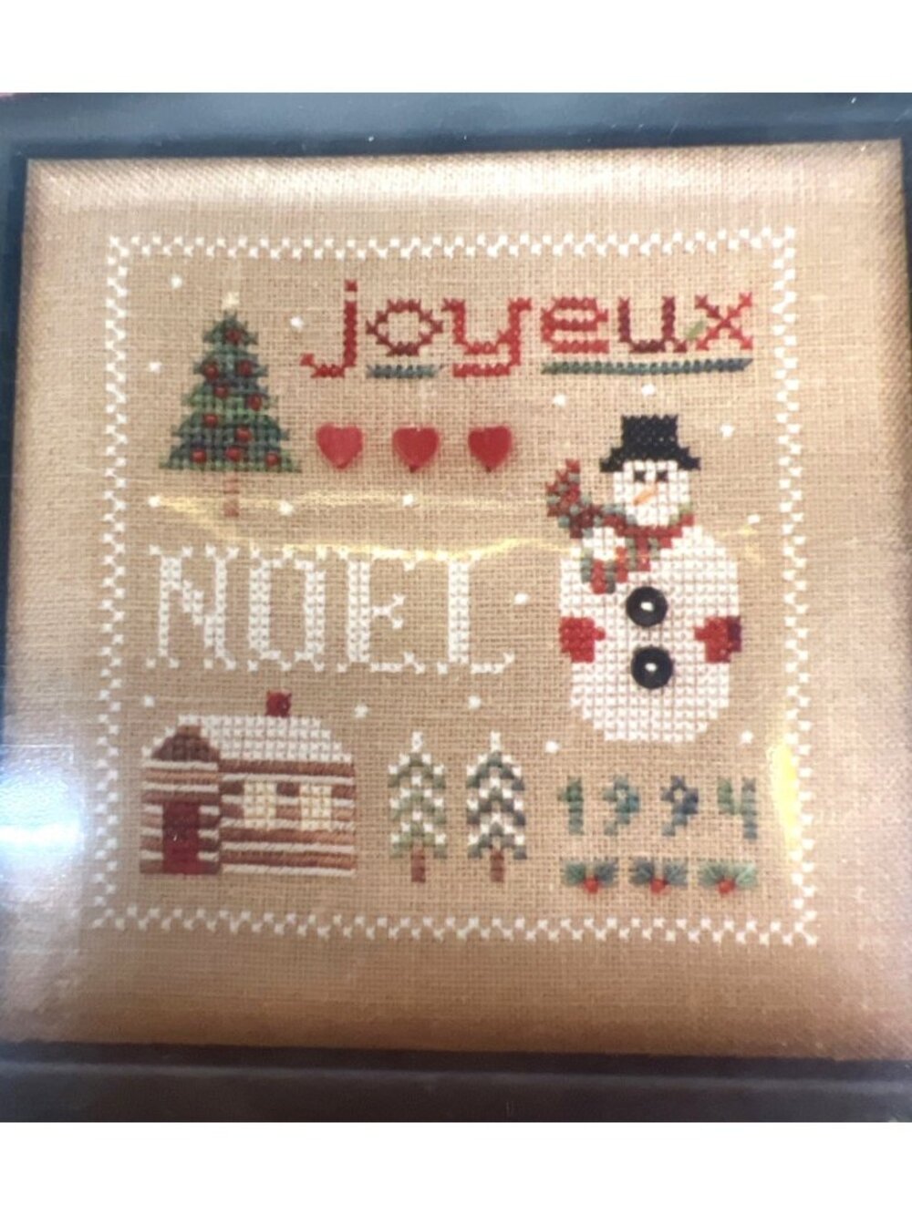 Joyous Christmas Cross Stitch Pattern By The Drawn Thread Includes Buttons Beads